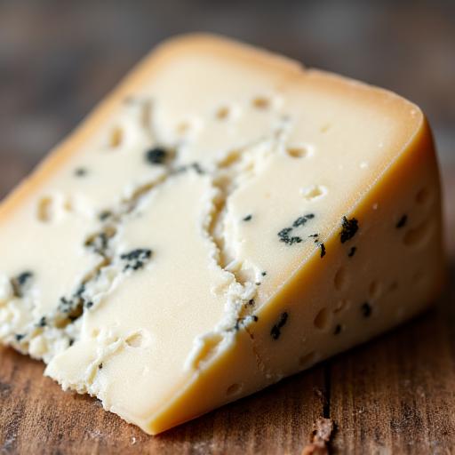 Gros plan sur Le Roc de Carcassonne, un fromage de chèvre sec.